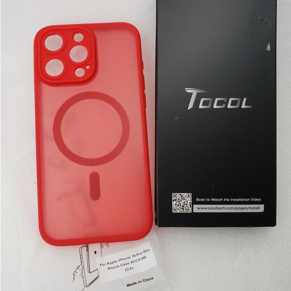 Torras Phone Case for iPhone 13 Mini. Shockproof. Black Frosted Matte. Slim